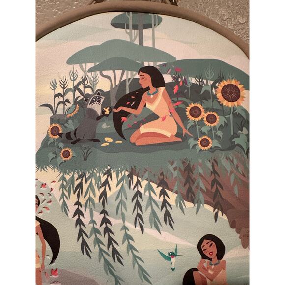Disney Loungefly Pocahontas Scenery Colors of the Wind Mini Backpack Box Lunch - Picture 5 of 13